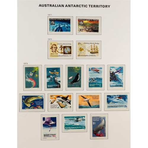 343 - AUSTRALIA 1953 - 2010 NEVER HINGED MINT COLLECTION of stamps & miniature sheets in 3 hingeless Davo ... 