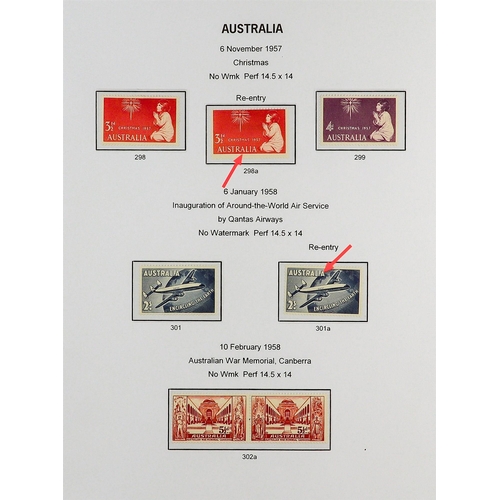 344 - AUSTRALIA 1953 - 2013 EXTENSIVE NEVER HINGED MINT COLLECTION IN SIX DAVO HINGELESS ALBUMS appears vi... 