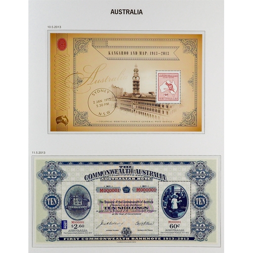 344 - AUSTRALIA 1953 - 2013 EXTENSIVE NEVER HINGED MINT COLLECTION IN SIX DAVO HINGELESS ALBUMS appears vi... 