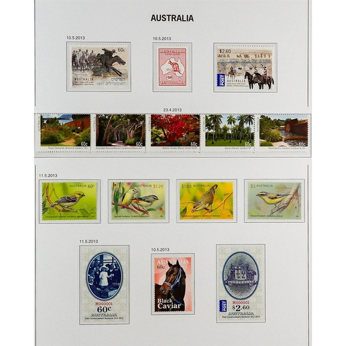 344 - AUSTRALIA 1953 - 2013 EXTENSIVE NEVER HINGED MINT COLLECTION IN SIX DAVO HINGELESS ALBUMS appears vi... 