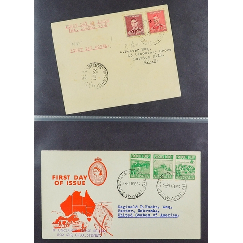 348 - AUSTRALIA COVERS COLLECTION in 12 albums & loose, includes mostly 1960's to 2010's fdc's, postal sta... 