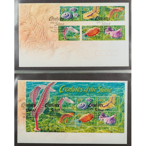 348 - AUSTRALIA COVERS COLLECTION in 12 albums & loose, includes mostly 1960's to 2010's fdc's, postal sta... 