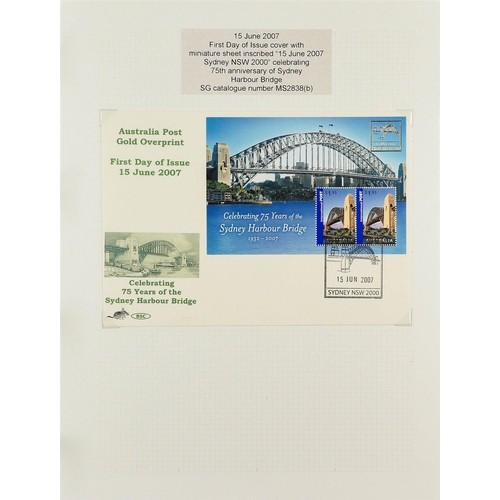 348 - AUSTRALIA COVERS COLLECTION in 12 albums & loose, includes mostly 1960's to 2010's fdc's, postal sta... 