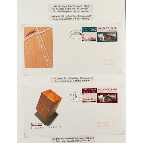 348 - AUSTRALIA COVERS COLLECTION in 12 albums & loose, includes mostly 1960's to 2010's fdc's, postal sta... 