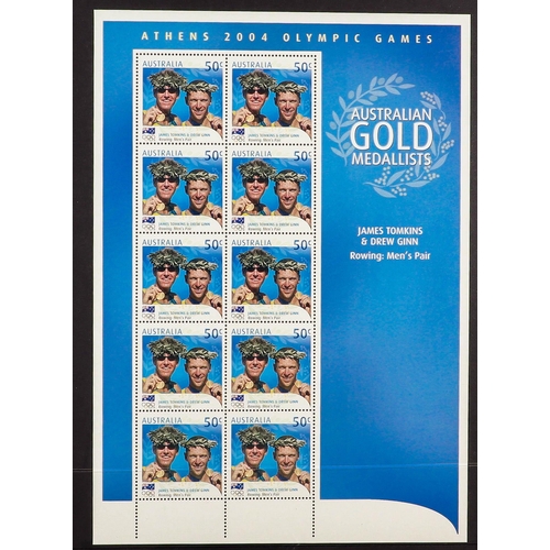 350 - AUSTRALIA NEVER HINGED MINT SHEETLETS, MINI-SHEETS, SPECIAL PACKS ETC Mostly 1990's-2000's issues, i... 