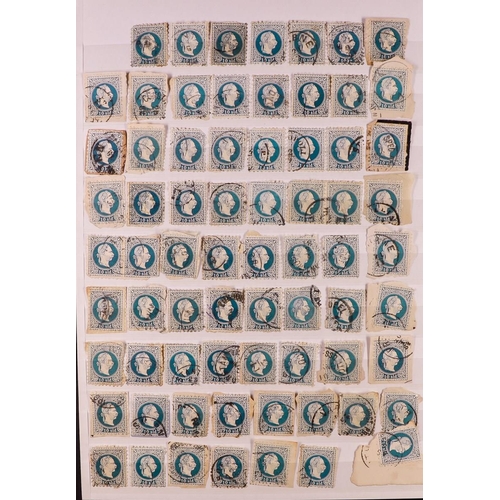 366 - AUSTRIA POST OFFICES IN LEVANT USED ACCUMULATION on stock pages, includes mostly 1867-83 issues with... 