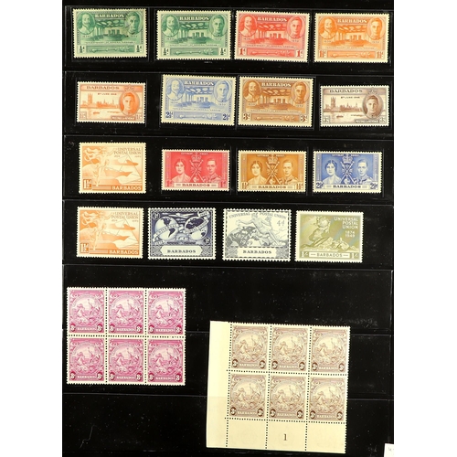 401 - BARBADOS 1882 - 1981 FINE MINT COLLECTION (some never hinged) includes 1882-86 4d grey SG 97, plus 6... 