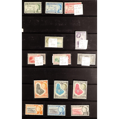 401 - BARBADOS 1882 - 1981 FINE MINT COLLECTION (some never hinged) includes 1882-86 4d grey SG 97, plus 6... 