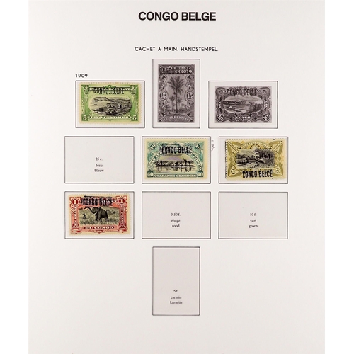 433 - BELGIAN COLONIES BELGIAN CONGO 1909 - 1960 COLLECTION of mint / never hinged mint stamps, near- comp... 