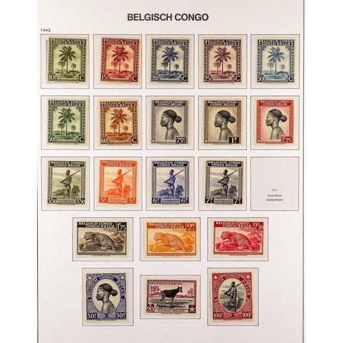 433 - BELGIAN COLONIES BELGIAN CONGO 1909 - 1960 COLLECTION of mint / never hinged mint stamps, near- comp... 