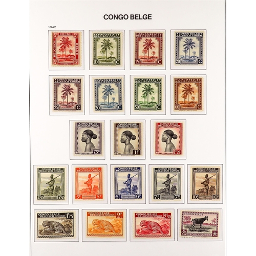 433 - BELGIAN COLONIES BELGIAN CONGO 1909 - 1960 COLLECTION of mint / never hinged mint stamps, near- comp... 