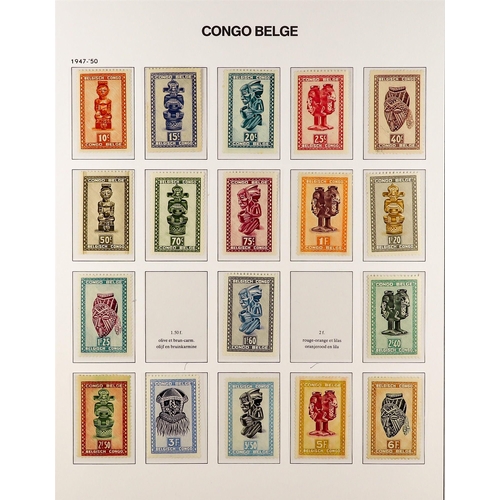 433 - BELGIAN COLONIES BELGIAN CONGO 1909 - 1960 COLLECTION of mint / never hinged mint stamps, near- comp... 