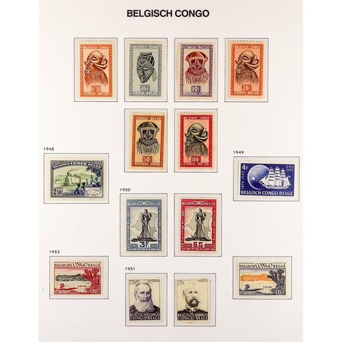 433 - BELGIAN COLONIES BELGIAN CONGO 1909 - 1960 COLLECTION of mint / never hinged mint stamps, near- comp... 