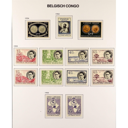 433 - BELGIAN COLONIES BELGIAN CONGO 1909 - 1960 COLLECTION of mint / never hinged mint stamps, near- comp... 