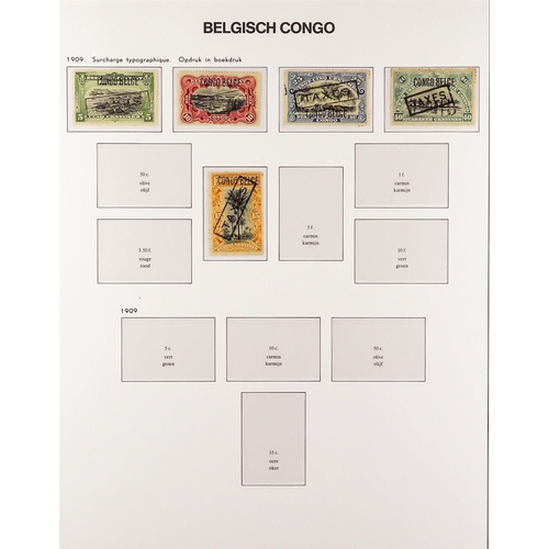 433 - BELGIAN COLONIES BELGIAN CONGO 1909 - 1960 COLLECTION of mint / never hinged mint stamps, near- comp... 