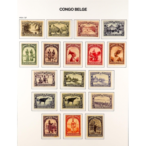 433 - BELGIAN COLONIES BELGIAN CONGO 1909 - 1960 COLLECTION of mint / never hinged mint stamps, near- comp... 