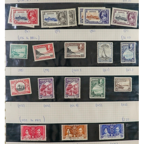 439 - BERMUDA 1865-1976 COLLECTION in album, mint & used, includes 1906-10 set mint, 1921 Tercentenary set... 