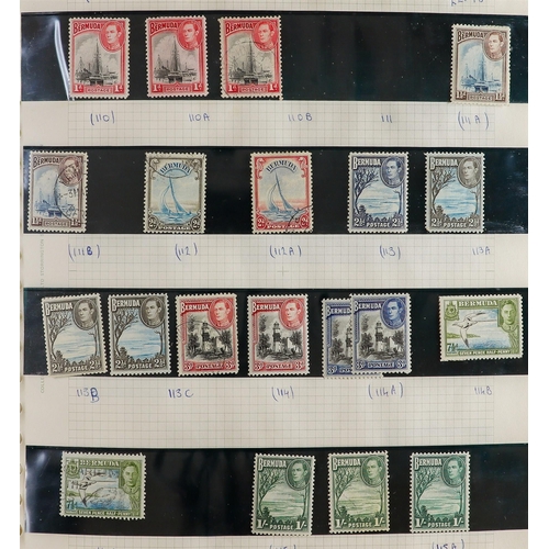 439 - BERMUDA 1865-1976 COLLECTION in album, mint & used, includes 1906-10 set mint, 1921 Tercentenary set... 