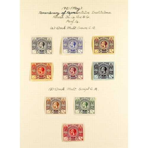 442 - BERMUDA 1902 - 1936 MINT COLLECTION includes 1902 set, 1906-10 set, 1910-25 set with additional shad... 