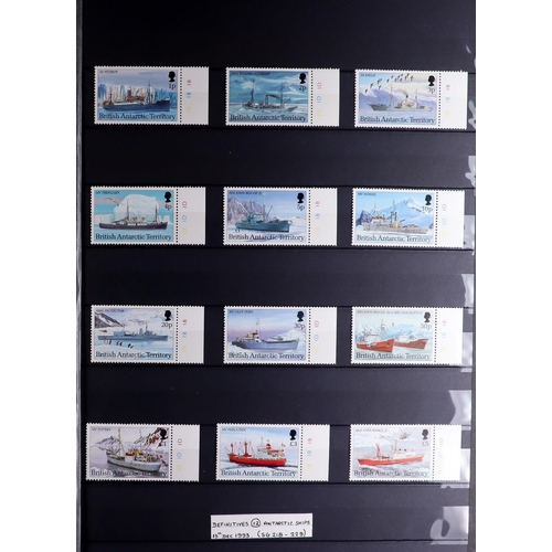 479 - BR. ANTARCTIC TERR. 1963 - 2018 NEVER HINGED MINT COLLECTION complete for the period, in stockbook. ... 