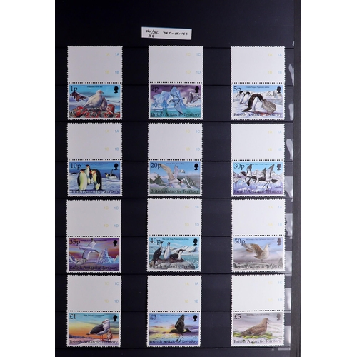 479 - BR. ANTARCTIC TERR. 1963 - 2018 NEVER HINGED MINT COLLECTION complete for the period, in stockbook. ... 