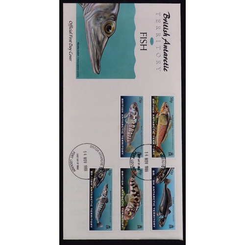 481 - BR. ANTARCTIC TERR. 1973 - 2009 FIRST DAY COVERS collection in 3 albums (approx 180 items) Lot 481 (... 