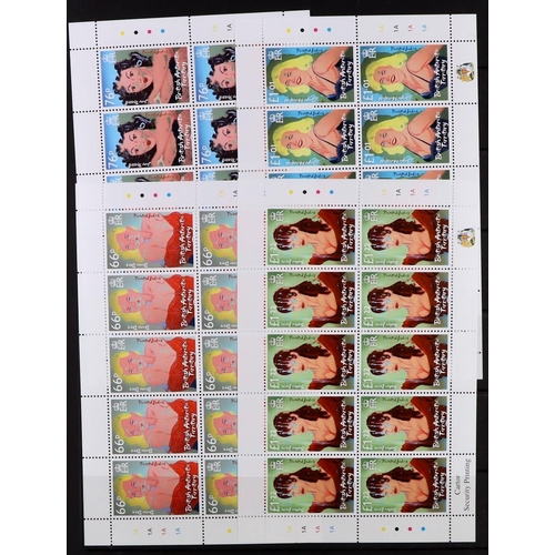 482 - BR. ANTARCTIC TERR. 2009-2017 SETS IN SHEETS OF TEN All different never hinged mint collection on st... 