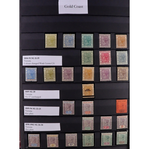 53 - COMMONWEALTH MINT COLLECTION. A beautiful collection in 9 large stock albums, stamps and sets from t... 