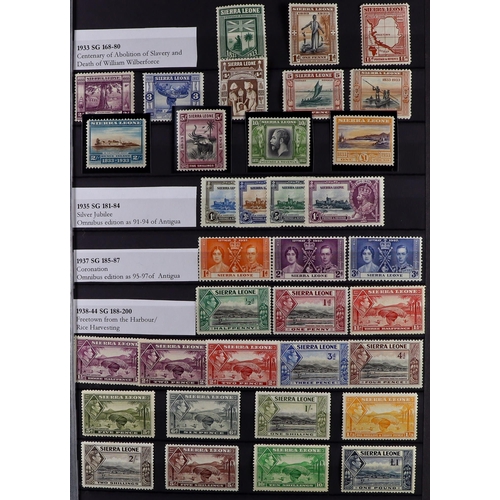 53 - COMMONWEALTH MINT COLLECTION. A beautiful collection in 9 large stock albums, stamps and sets from t... 