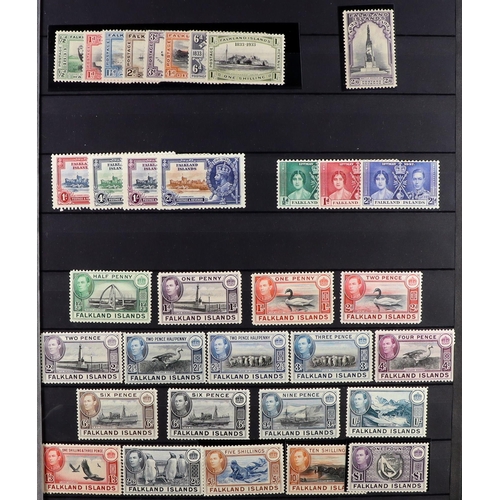 53 - COMMONWEALTH MINT COLLECTION. A beautiful collection in 9 large stock albums, stamps and sets from t... 