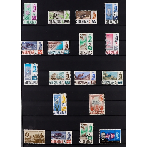 53 - COMMONWEALTH MINT COLLECTION. A beautiful collection in 9 large stock albums, stamps and sets from t... 