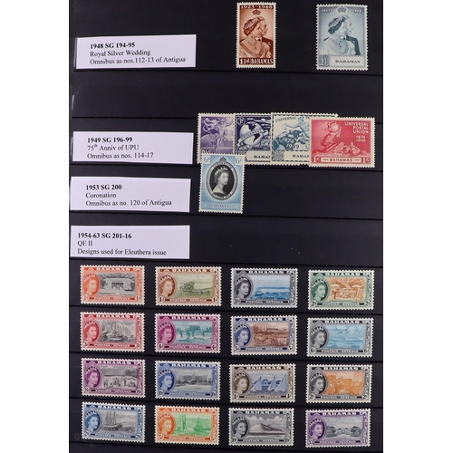 53 - COMMONWEALTH MINT COLLECTION. A beautiful collection in 9 large stock albums, stamps and sets from t... 