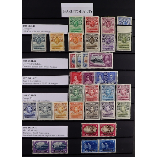 53 - COMMONWEALTH MINT COLLECTION. A beautiful collection in 9 large stock albums, stamps and sets from t... 