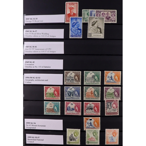 53 - COMMONWEALTH MINT COLLECTION. A beautiful collection in 9 large stock albums, stamps and sets from t... 