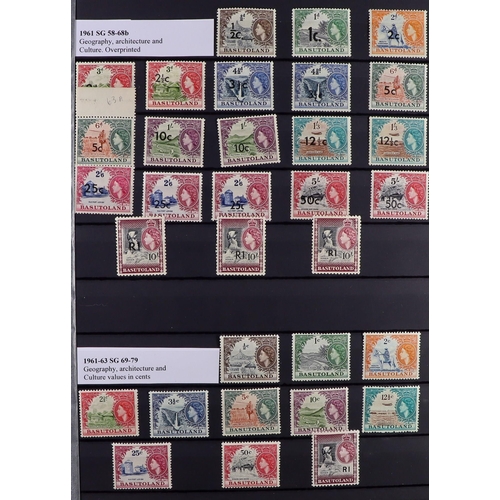 53 - COMMONWEALTH MINT COLLECTION. A beautiful collection in 9 large stock albums, stamps and sets from t... 