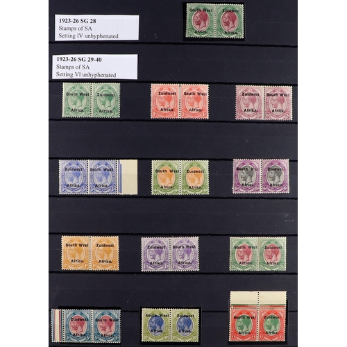 53 - COMMONWEALTH MINT COLLECTION. A beautiful collection in 9 large stock albums, stamps and sets from t... 