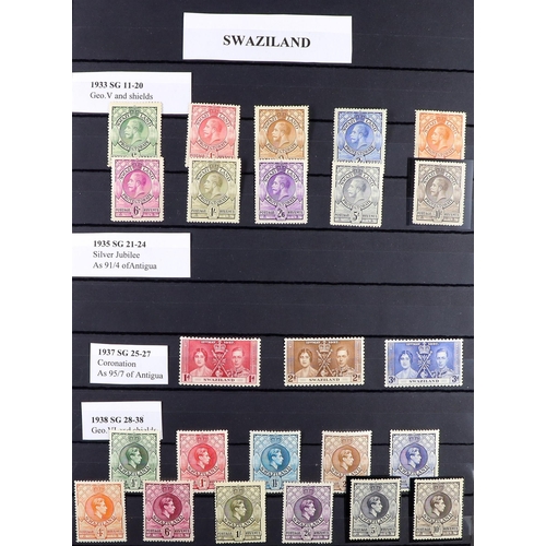 53 - COMMONWEALTH MINT COLLECTION. A beautiful collection in 9 large stock albums, stamps and sets from t... 