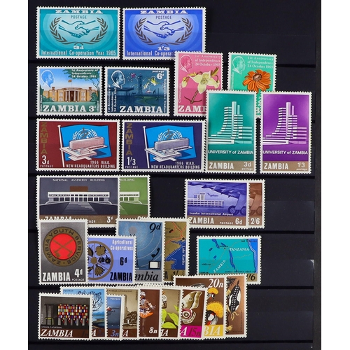 53 - COMMONWEALTH MINT COLLECTION. A beautiful collection in 9 large stock albums, stamps and sets from t... 