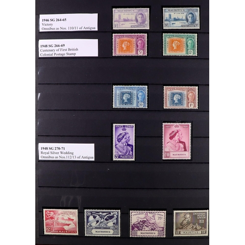 53 - COMMONWEALTH MINT COLLECTION. A beautiful collection in 9 large stock albums, stamps and sets from t... 