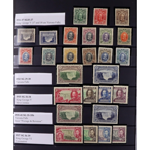 53 - COMMONWEALTH MINT COLLECTION. A beautiful collection in 9 large stock albums, stamps and sets from t... 