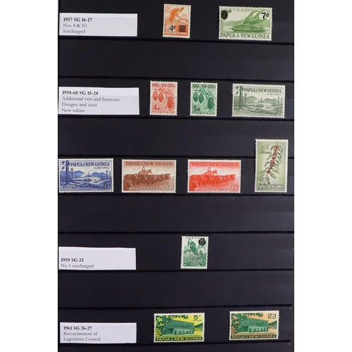 53 - COMMONWEALTH MINT COLLECTION. A beautiful collection in 9 large stock albums, stamps and sets from t... 