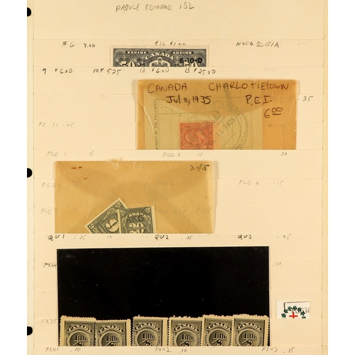 544 - CANADA 1860 - 1980's ACCUMULATION of many chiefly used stamps in two binders, many sets, coils, post... 