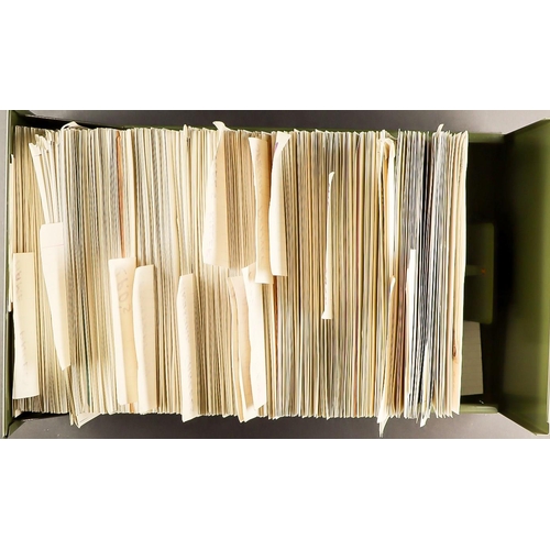 562 - CANADA COVERS & POSTAL HISTORY HUGE COLLECTION neatly arranged in 6 old filing draws / mini-cabinets... 