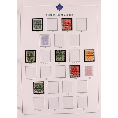 568 - CANADA PRECANCELS All periods all different collection in two special Deveney Stamps printed albums,... 