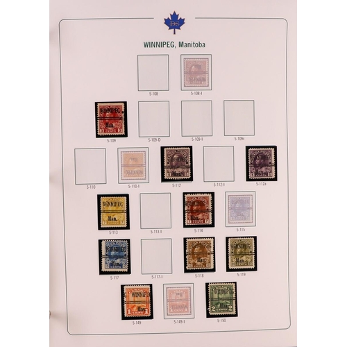 568 - CANADA PRECANCELS All periods all different collection in two special Deveney Stamps printed albums,... 