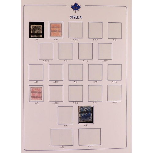 568 - CANADA PRECANCELS All periods all different collection in two special Deveney Stamps printed albums,... 