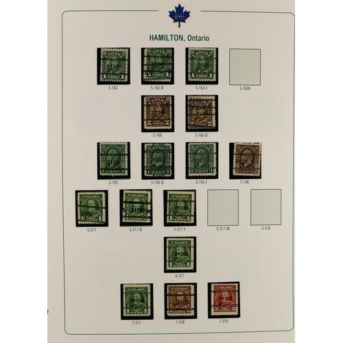 568 - CANADA PRECANCELS All periods all different collection in two special Deveney Stamps printed albums,... 