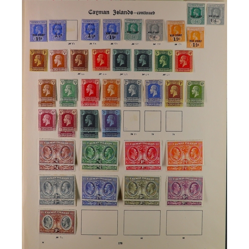 577 - CAYMAN IS. 1900 - 1970 FINE MINT COLLECTION on well-filled album pages, comprehensive (500+ stamps) ... 