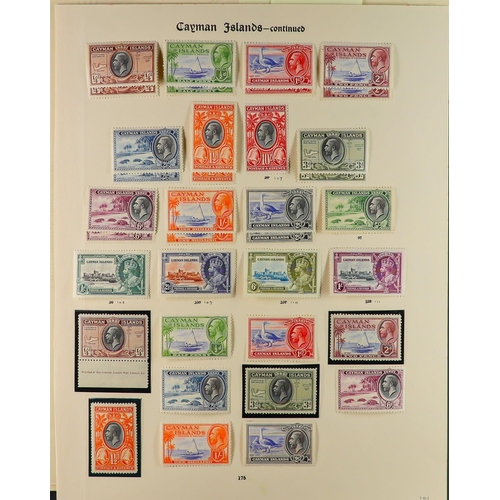 577 - CAYMAN IS. 1900 - 1970 FINE MINT COLLECTION on well-filled album pages, comprehensive (500+ stamps) ... 