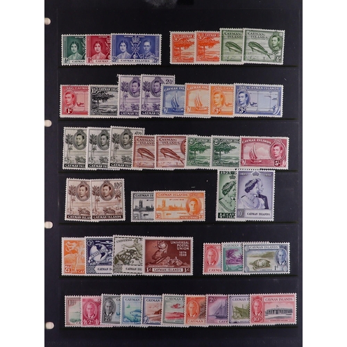 577 - CAYMAN IS. 1900 - 1970 FINE MINT COLLECTION on well-filled album pages, comprehensive (500+ stamps) ... 